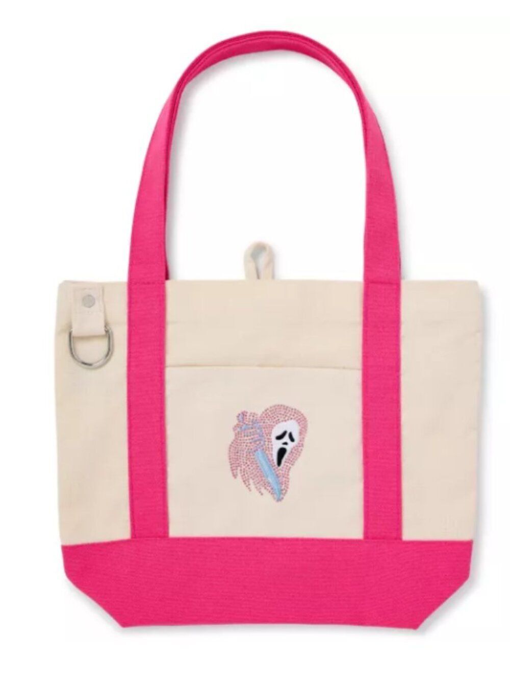 New Ghost Face Rhinestone Mini Tote Bag - Picture 1 of 2
